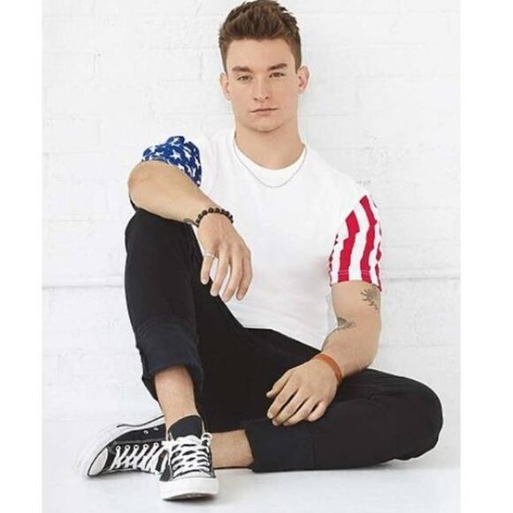 Code Five Adult Freedom for Everyone Stars and Stripes Tee Large Red White Blue - Picture 12 of 12